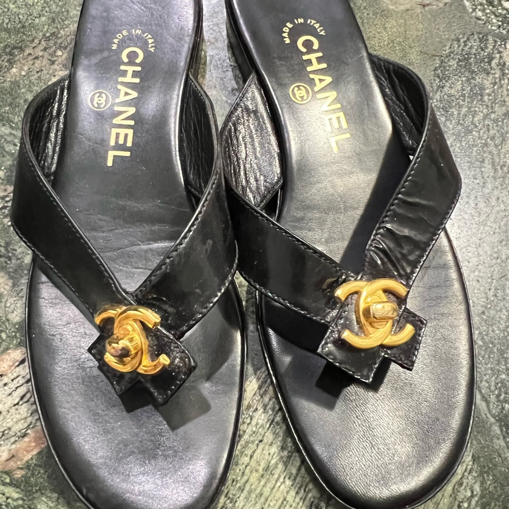 Beautiful authentic vintage Chanel sandals